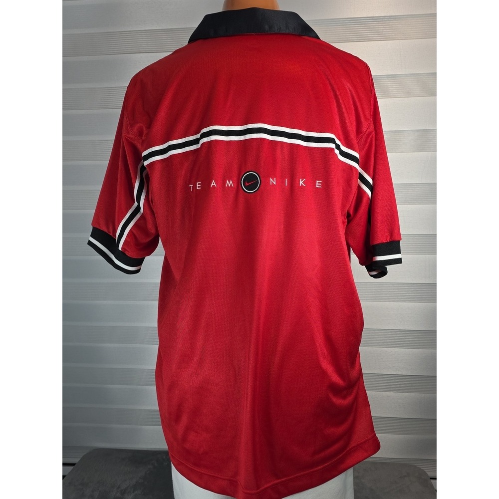 Vintage Team USA Nike Men's XL Red Striped Futbol Soccer 90's Y2K‎